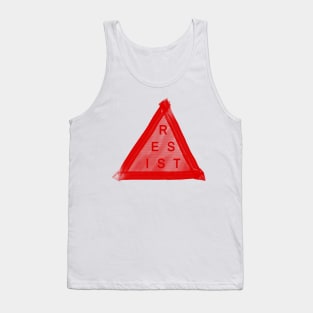 RESIST with the red triangle Tank Top